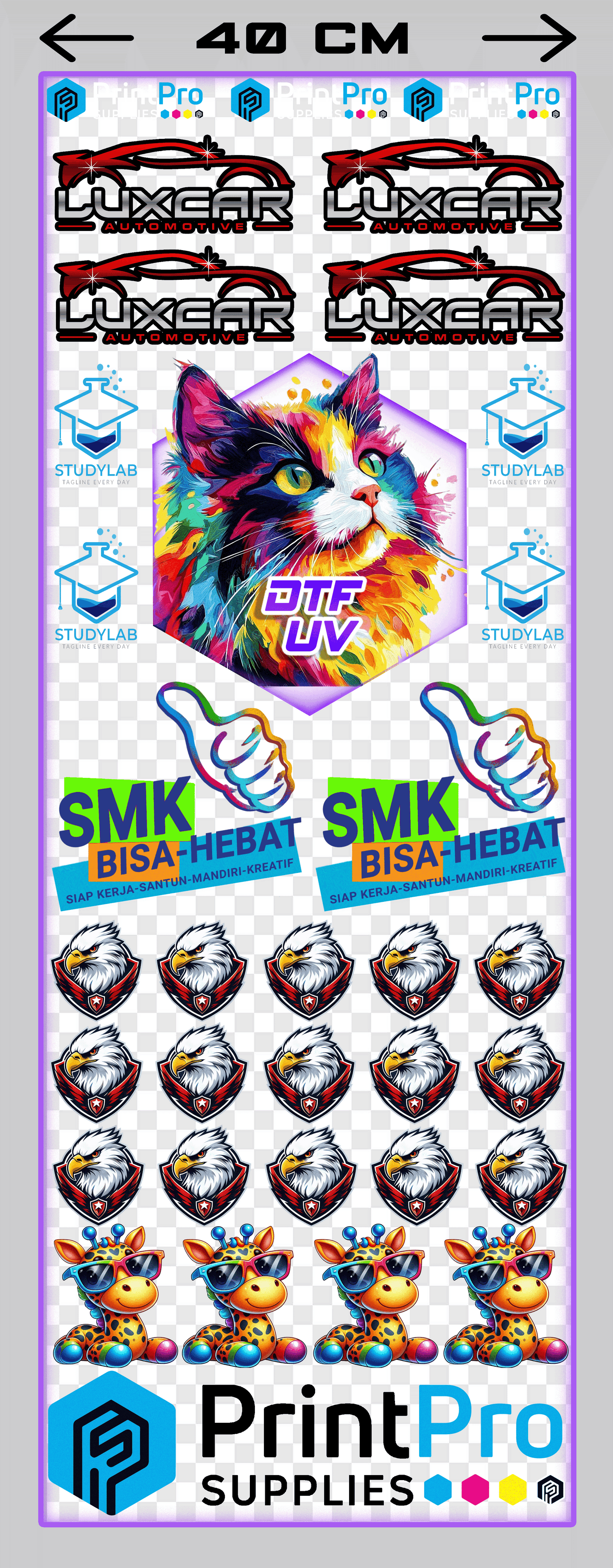 Construye tu tramo DTF UV (40 cm)